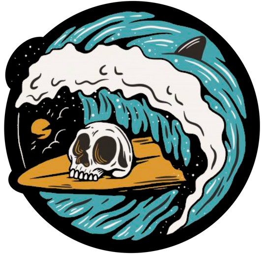 MAG-026-Surfing Skull