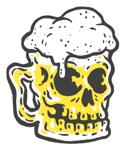 SKL-067- Skull Sticker