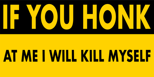 BSTK-015- If You Honk At Me I Will Kill Myself